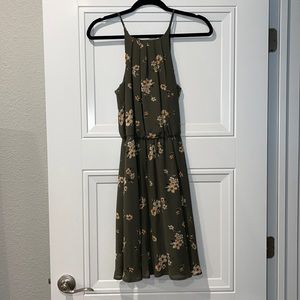 Olive tank top dress